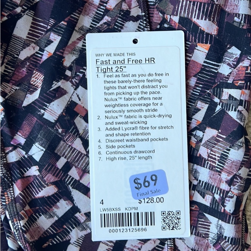 Lululemon Fast and Free 23” crop